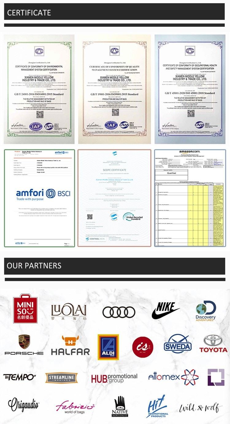 certificates of personalised make up bag